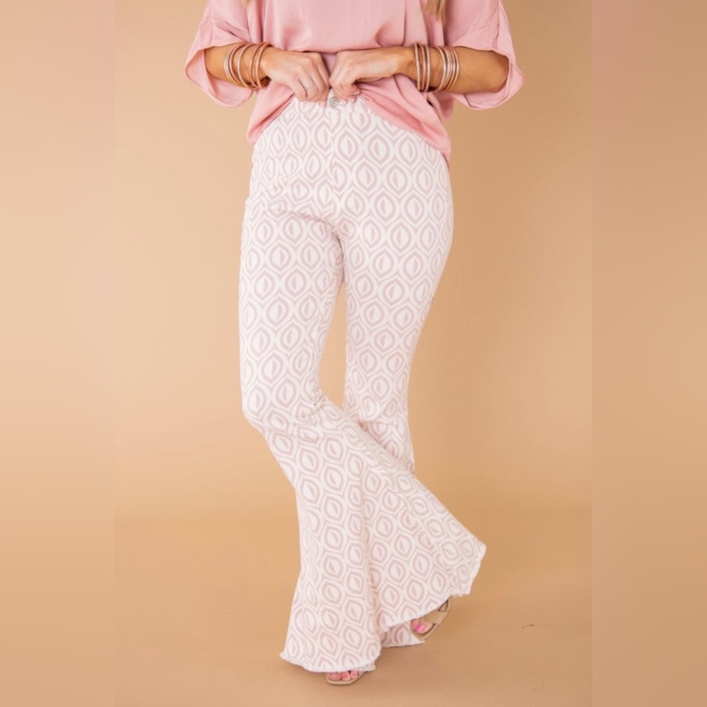 Mauve Bell Bottom Pant